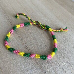 Ria Bracelet, anklet, trendy, comfortable, tie, embroidery thread, woven, gift,